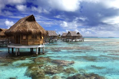 Malediwy - domy stojące na wodzie